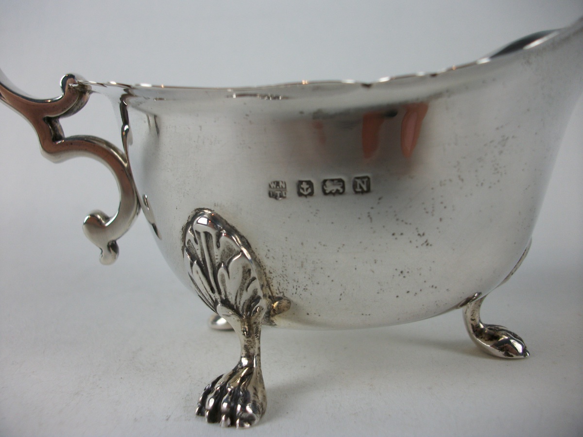 Pair of Silver Sauce Boats Birmingham 1937